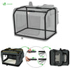 Sac transport pliable chien chat caisse cage portable 50x35x36cm gris - voonot.com