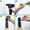 Lot de 4 supports de velo mural rangement suspendu noir - voonot.com