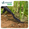 Desherbeur manuel avec Fourchette à main Extracteur de mauvaises herbes longue manche 100 cm - voonot.com