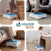 Marche pied antiderapant salle de bain empilable 50x40x10cm PP EVA bleu - voonot.com