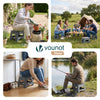 Tabouret pliant antiderapant 32x25x22 cm plastique gris - voonot.com