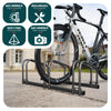 Ratelier range velo acier mural et sol 3 vélos Noir - voonot.com