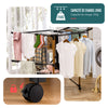 Etendoir a linge deluxe pliable grande capacite 173x94x123cm style bois noir - voonot.com