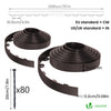 Bordure de jardin PVC flexible 40m avec piquets marron - voonot.com