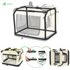 Sac transport pliable chien chat caisse cage portable 82x60x60cm beige - voonot.com