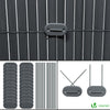 Canisse PVC brise vue ultra renforce avec attaches de fixation 80x300cm gris - voonot.com
