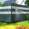 Brise vue occultant PVC 450g/m2 19cm x 140m Vert - voonot.com