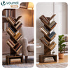 Bibliotheque Arbre etagere a Livres 38x19x113cm Marron Rustique - voonot.com