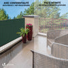 Brise vue occultant en HDPE 150g/m² 1.5x20m avec attaches de fixation vert - voonot.com
