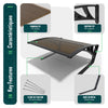 Garage de tondeuse robot Abri 82x80x46 cm Renfort Alu marron - voonot.com