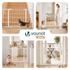 Barriere de securite a pression sans percage Largeur 103-110cm Metal blanc - voonot.com