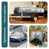 Bâche de Protection en Polyéthylène resistant et impermeable 180g/m² gris et noir 6x8m - voonot.com