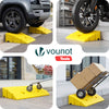 Lot de 2 Rampes de Trottoir en Polypropylene 25x27x11 cm Jaune - voonot.com