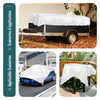 Bâche de Protection en Polyéthylène resistant et impermeable 180g/m² blanche 6x8m - voonot.com