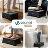 Marchepied pliant antiderapant 39.5x24x13 cm plastique noir - voonot.com