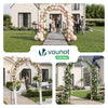 Lot de 4 Arche de jardin pour plantes grimpantes 140x37x240cm en metal Noir - voonot.com