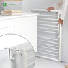 Étendoir à linge mural suspendu pliable Blanc - voonot.com