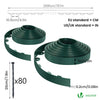 Bordure de jardin PVC flexible 40m avec piquets vert - voonot.com