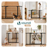 Barriere de securite a pression sans percage Largeur 103-110cm Metal noir - voonot.com