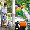Tuyau d’Arrosage Extensible 15m Renforce avec Accessoires orange - voonot.com
