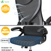 Fauteuil de Bureau Ergonomique pivotant avec appui tête et dossier toile respirant Noir - voonot.com