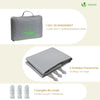 Voile d'ombrage Triangle en Polyester Imperméable avec Kit de Montage 5x5x5m Gris Clair - voonot.com
