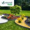 Bordure de jardin plastique flexible 20m avec piquets gris - voonot.com