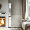 Meuble rangement salle de bain Haut colonne 180x20x20cm MDF blanc - voonot.com