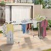 Sechoir a linge etendoir sur pied avec ailes hautes 175x92x106cm Blanc - voonot.com
