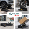 Lot de 2 Rampes de Trottoir en Polypropylene 25x27x11 cm Noir - voonot.com