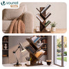 Bibliotheque Arbre etagere a Livres 30x16x60cm Marron Rustique - voonot.com