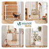Barriere de securite a pression sans percage Largeur 75-82cm Metal blanc - voonot.com