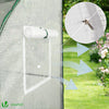 Serre de jardin hivernage murale adossee avec bache PE 300x100x180cm blanc - voonot.com