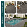 Lot de 16 dalles clipsables exterieures 30x30cm en Composite WPC Gris - voonot.com