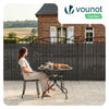 Clôture en canisse PVC 160x500cm Anthracite - voonot.com