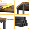 Console table style industriel en metal et MDF 75x24x75 cm Marron - voonot.com