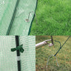 Serre de jardin hivernage dome avec bache PE 160x160x180cm Vert - voonot.com