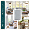 Store moustiquaire pour fenetre enroulable et recoupable en pvc L130 x H160 cm Blanc - voonot.com