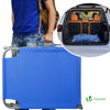 Transat pare soleil Textilene et range magazine Lot de 2 pcs Bleu - voonot.com