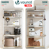 Etagères de rangement charge lourde robuste à 5 niveaux 90x40x180cm - voonot.com