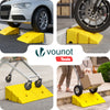 Lot de 2 Rampes de Trottoir en Polypropylene 25x27x13 cm Jaune - voonot.com