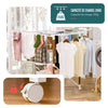 Etendoir a linge deluxe pliable grande capacite 173x94x123cm style bois blanc - voonot.com