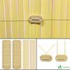 Canisse PVC brise vue ultra renforce avec attaches de fixation 90x500cm beige - voonot.com