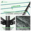 Etendoir a Linge Exterieur Rotatif avec housse de protection et Surface etendage 50m Gris - voonot.com