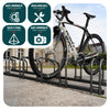 Ratelier range velo acier mural et sol 5 vélos Noir - voonot.com