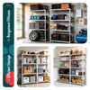 Lot de 2 Etagères de rangement charge lourde robuste à 4 niveaux 80x40x160cm - voonot.com