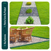 Bordure de jardin PE haute flexible 20M avec piquets vert - voonot.com