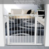 Barriere de Securite porte et escalier 88-96cm blanc pour animaux - voonot.com