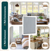 Store moustiquaire pour fenetre enroulable et recoupable en pvc L150 x H160 cm Blanc - voonot.com