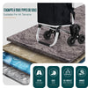 Chariot de courses pliable monte escalier aluminium avec sac isotherme noir - voonot.com